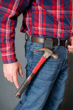 Load image into Gallery viewer, Builder Buddy Magnet Tool Holster with Tool Clip - Strong Magnet AND Clip-On Drill Holder or Tape Measure